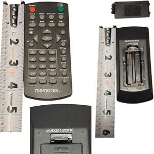 Memorex MVD2015/2016 DVD Player Remote Control OEM Genuine, Tested Working